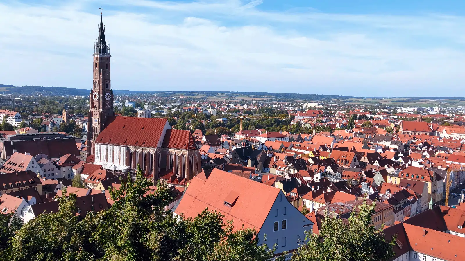 Luftbild von Landshut